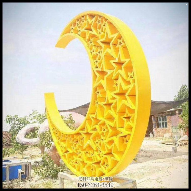 月亮雕塑提供,露天雕塑,不锈钢月亮雕塑生产承接 月亮雕塑提供,露天雕塑,不锈钢月亮雕塑生产承接