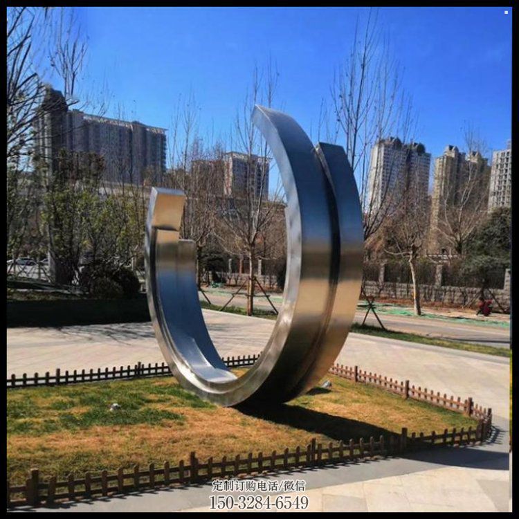 月亮雕塑制造商，城市雕塑，不锈钢月亮雕塑观赏型