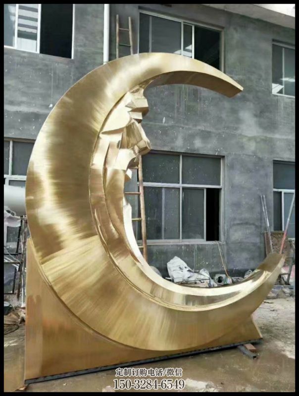月神雕塑选用，美陈雕塑，不锈钢月神雕塑标准厂家