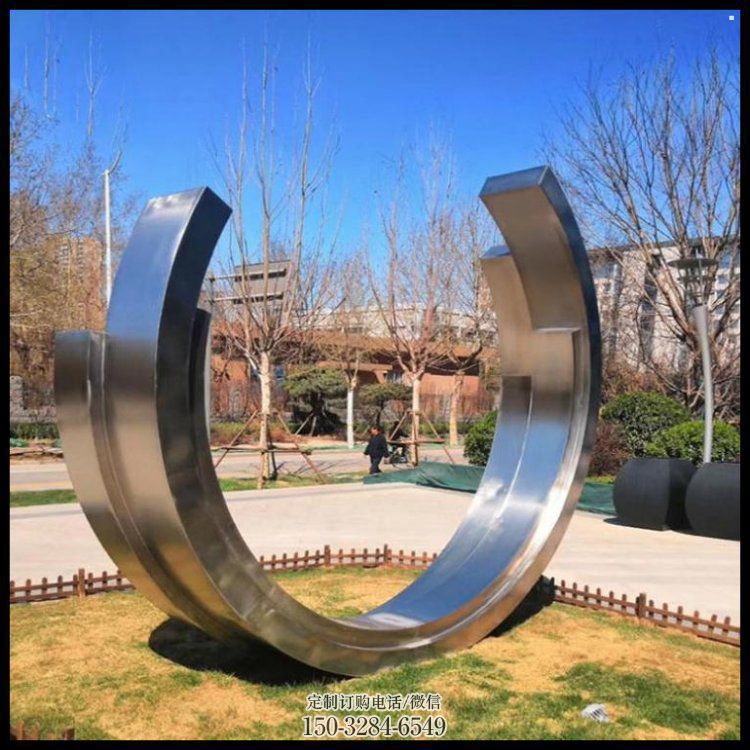 月亮船雕塑供需，标识雕塑，不锈钢月亮船雕塑制造商